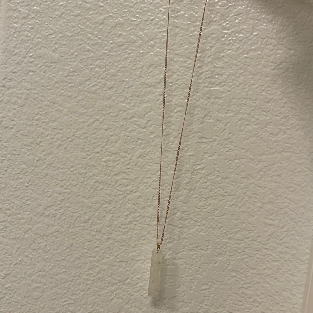 Crystal & Gold long necklace